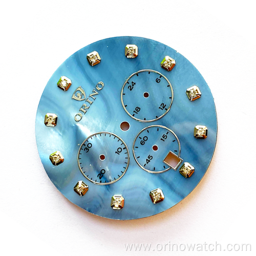 River Shell Chronograph Watch dial